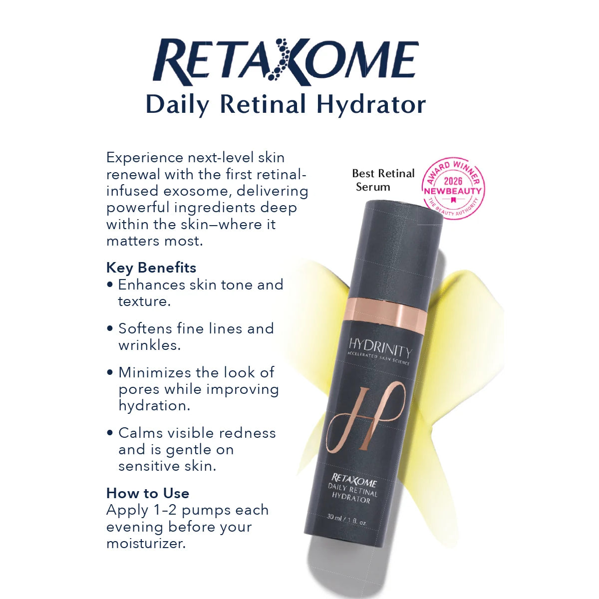 Hydrinity RetaXome Daily Retinal Hydrator